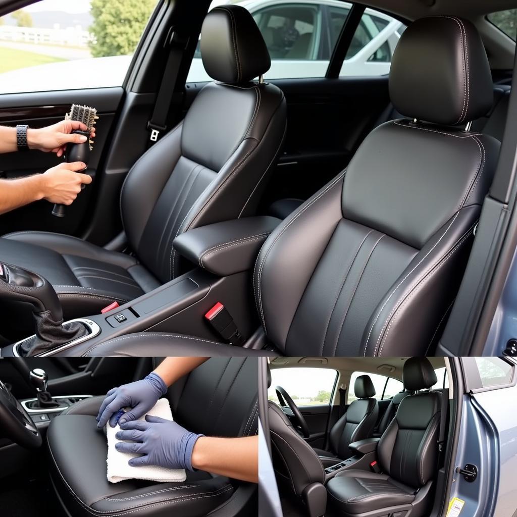 Interior Car Detailing in Connecticut with Leather Cleaning