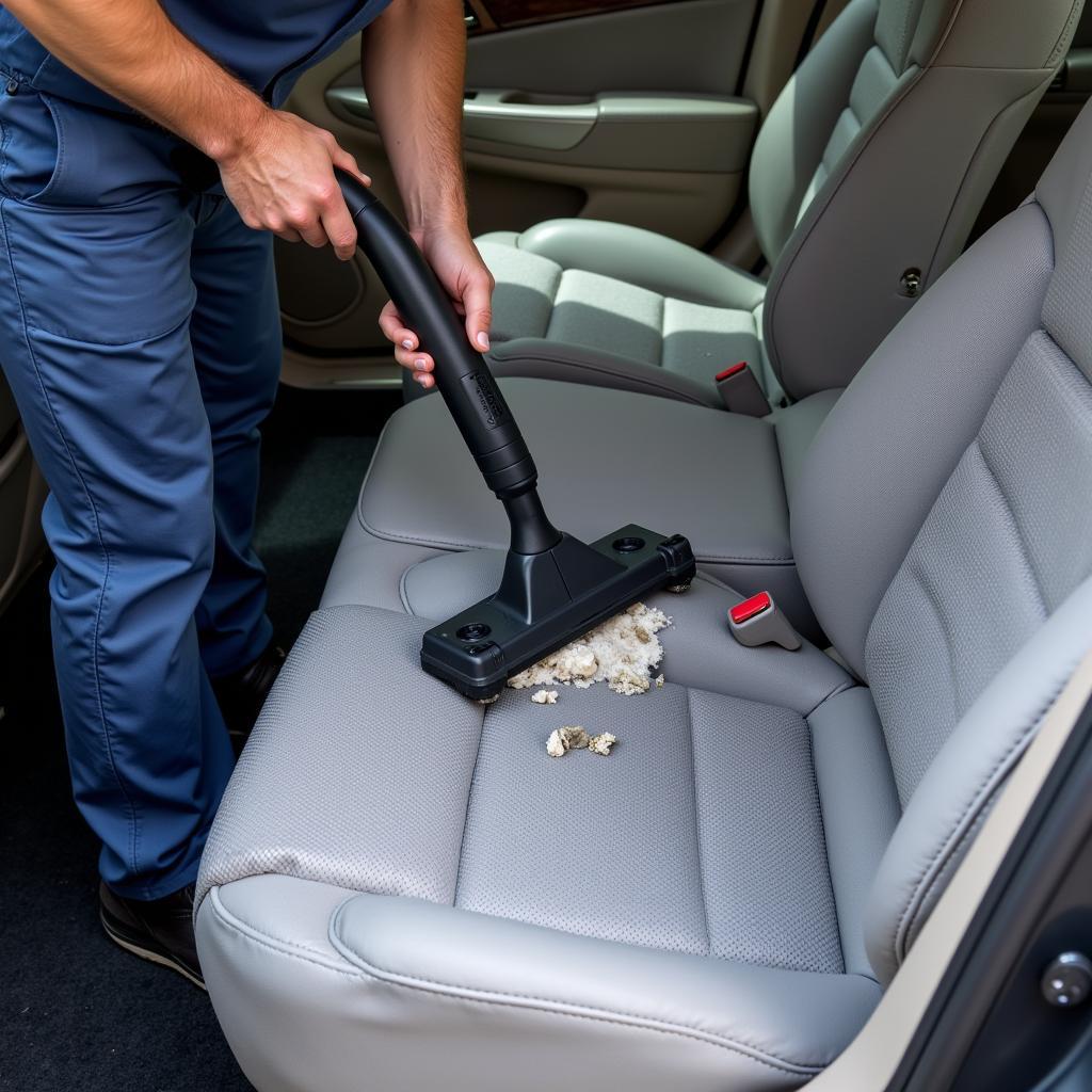 Deep Cleaning Car Seats During Interior Detailing