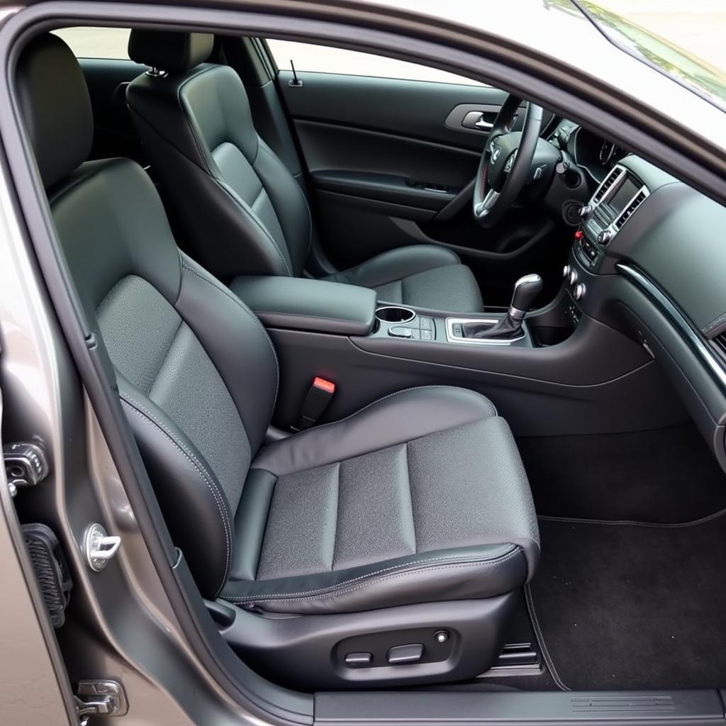 Deep cleaning and detailing of a car's interior in Myrtle Beach.