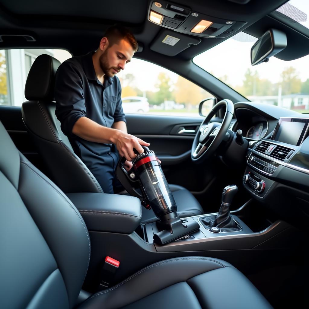 Interior car detailing in Norwood MA focuses on deep cleaning and conditioning the cabin