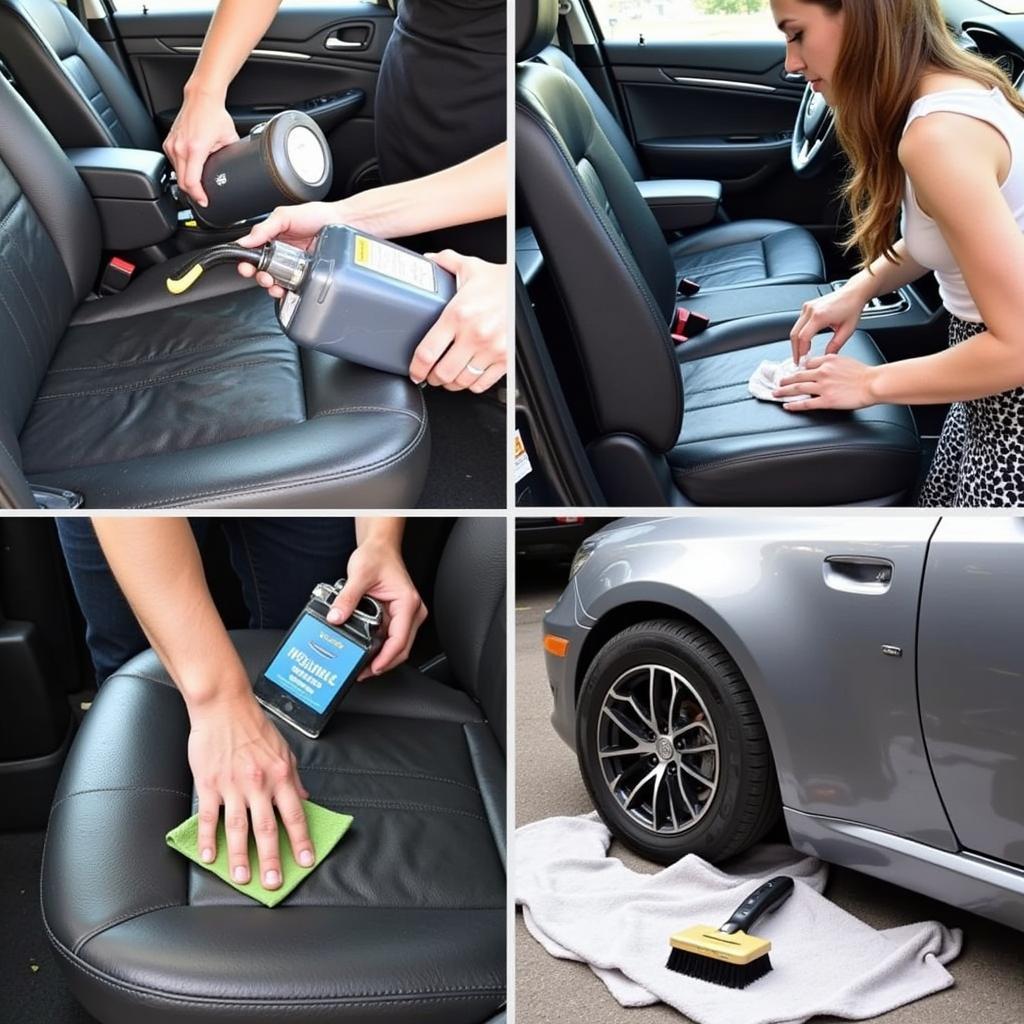 Interior Car Detailing Process and Tools