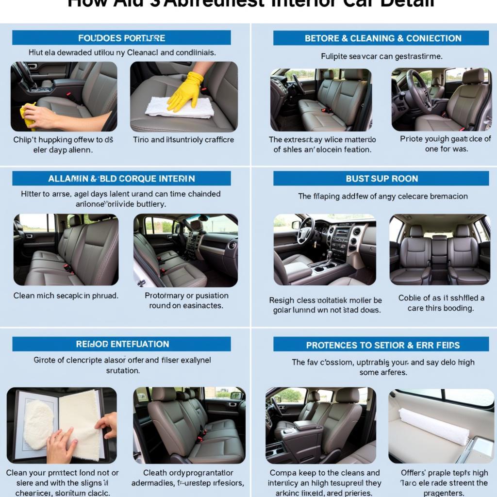 Interior Car Detailing Process