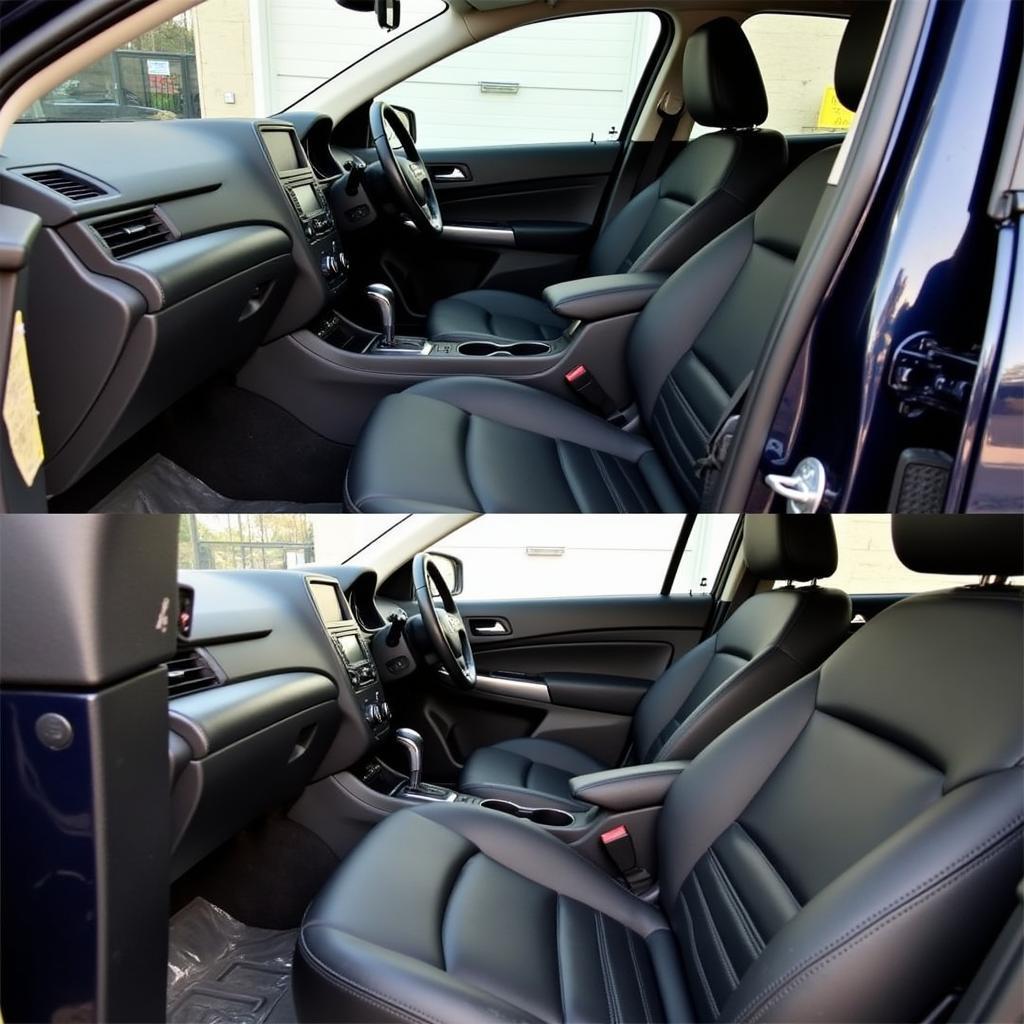 Interior Car Detailing Services in Elk Grove Village: Spotless interior of a car after professional detailing