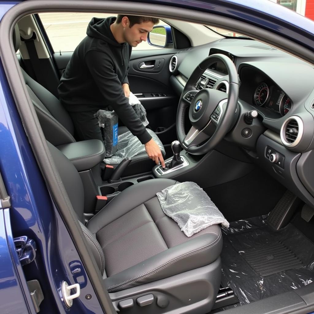 Interior Detailing of a Small Car