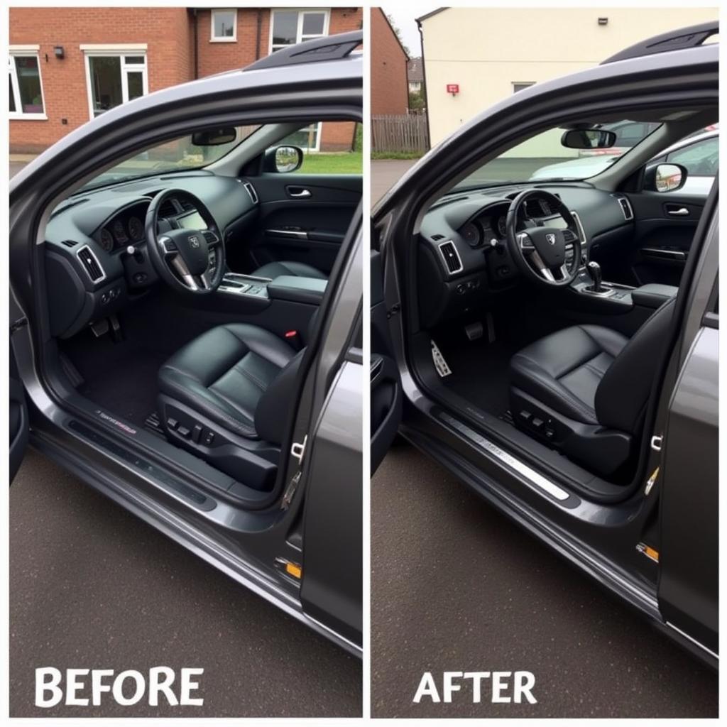 Interior and Exterior Car Detailing Before and After