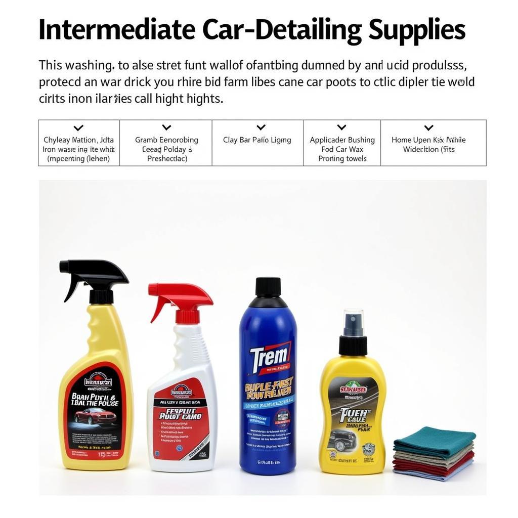 Intermediate Car Detailing Supplies for Enthusiasts