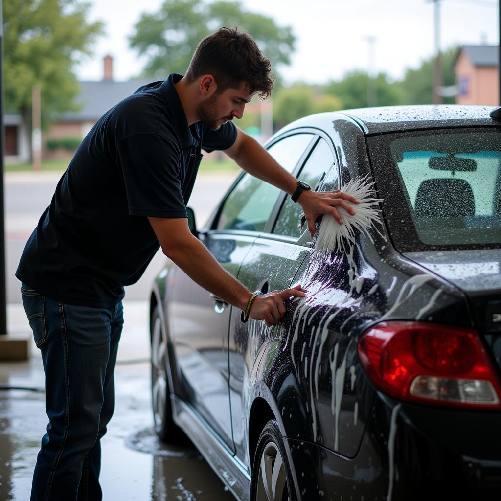 Exterior car wash in Katy TX