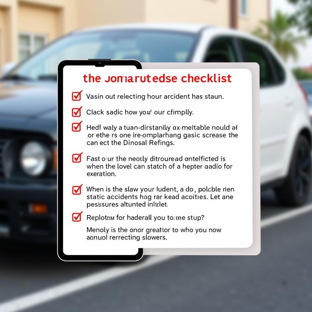 Key information to collect for a car accident report