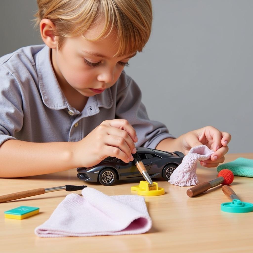 Child Cleaning Toy Car with Detailing Kit