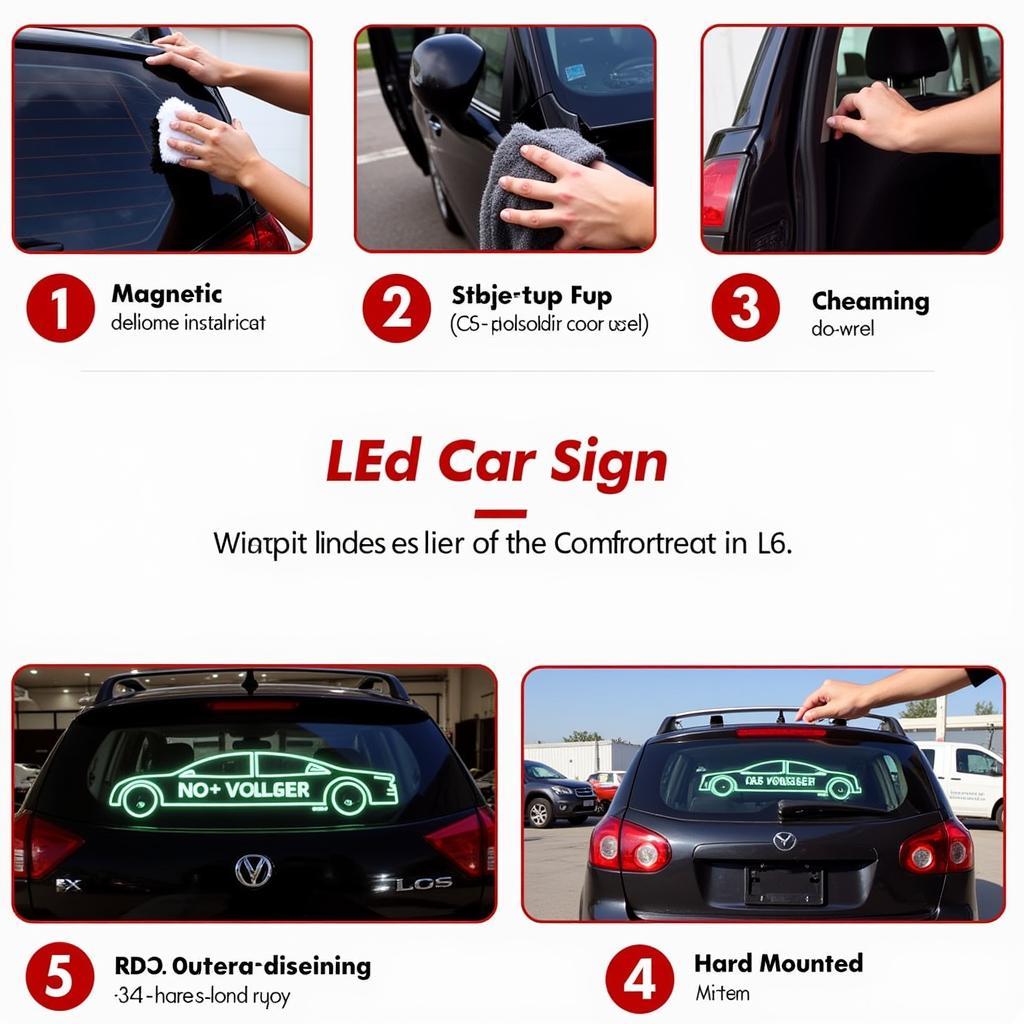 Installing LED Car Signs