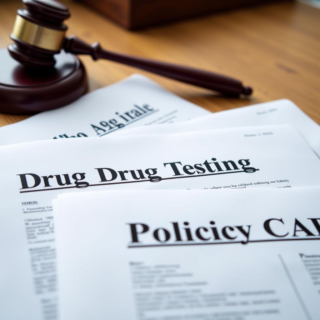 Legal Documents for Drug Testing Policy