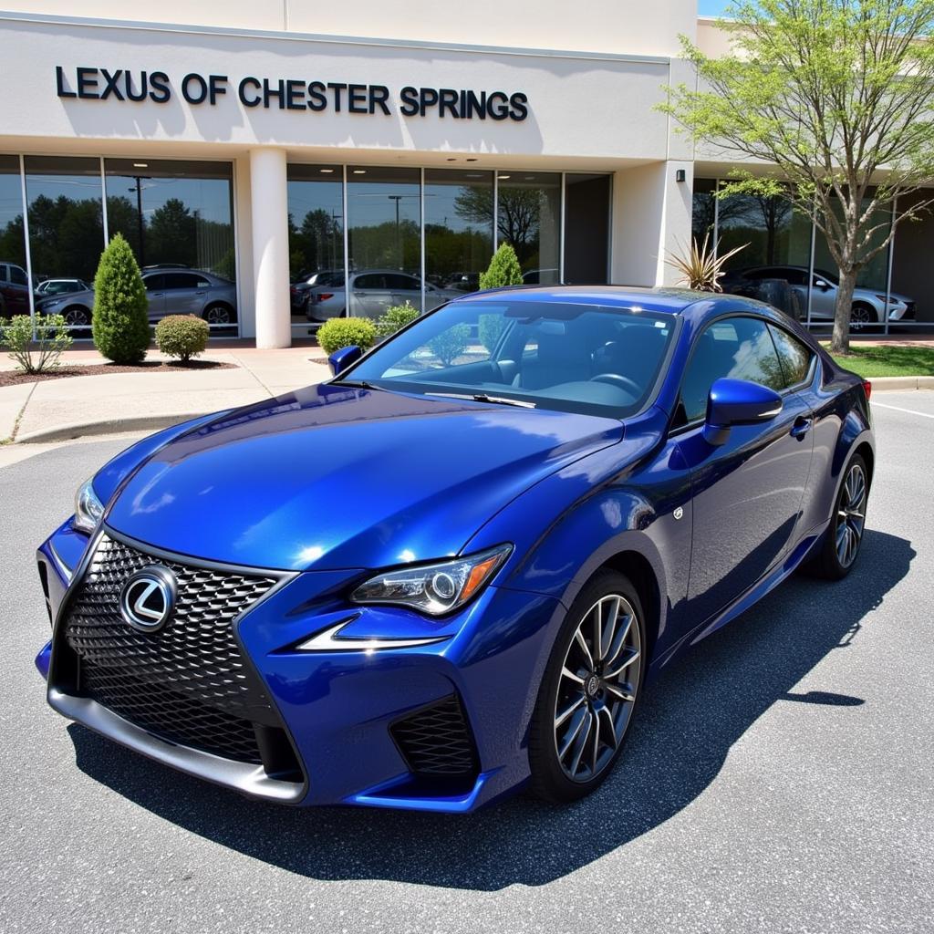 Lexus Chester Springs Detailing Exterior: A gleaming Lexus receives a meticulous exterior detail, including washing, decontamination, and sealant application.