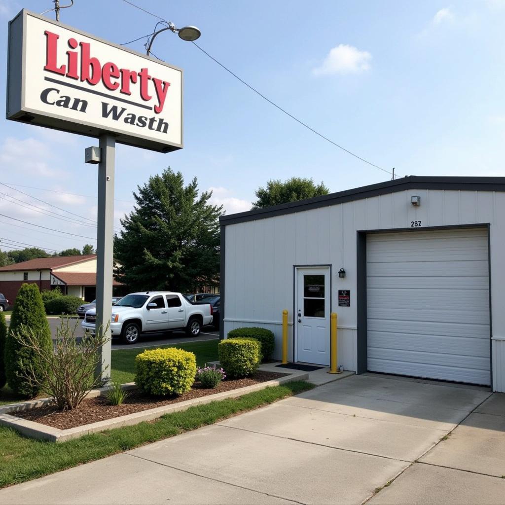 Exterior of Liberty Car Wash & Detail Center