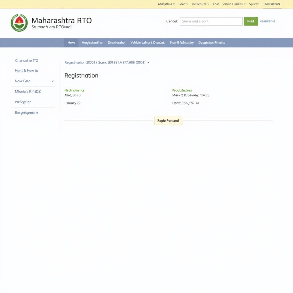 Maharashtra RTO Website Screenshot