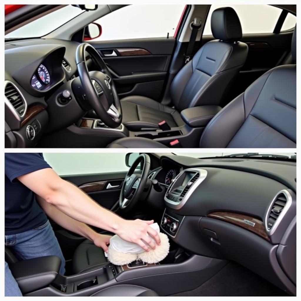 Mandeville Car Detailing Interior: Professional cleaning of car seats and dashboard