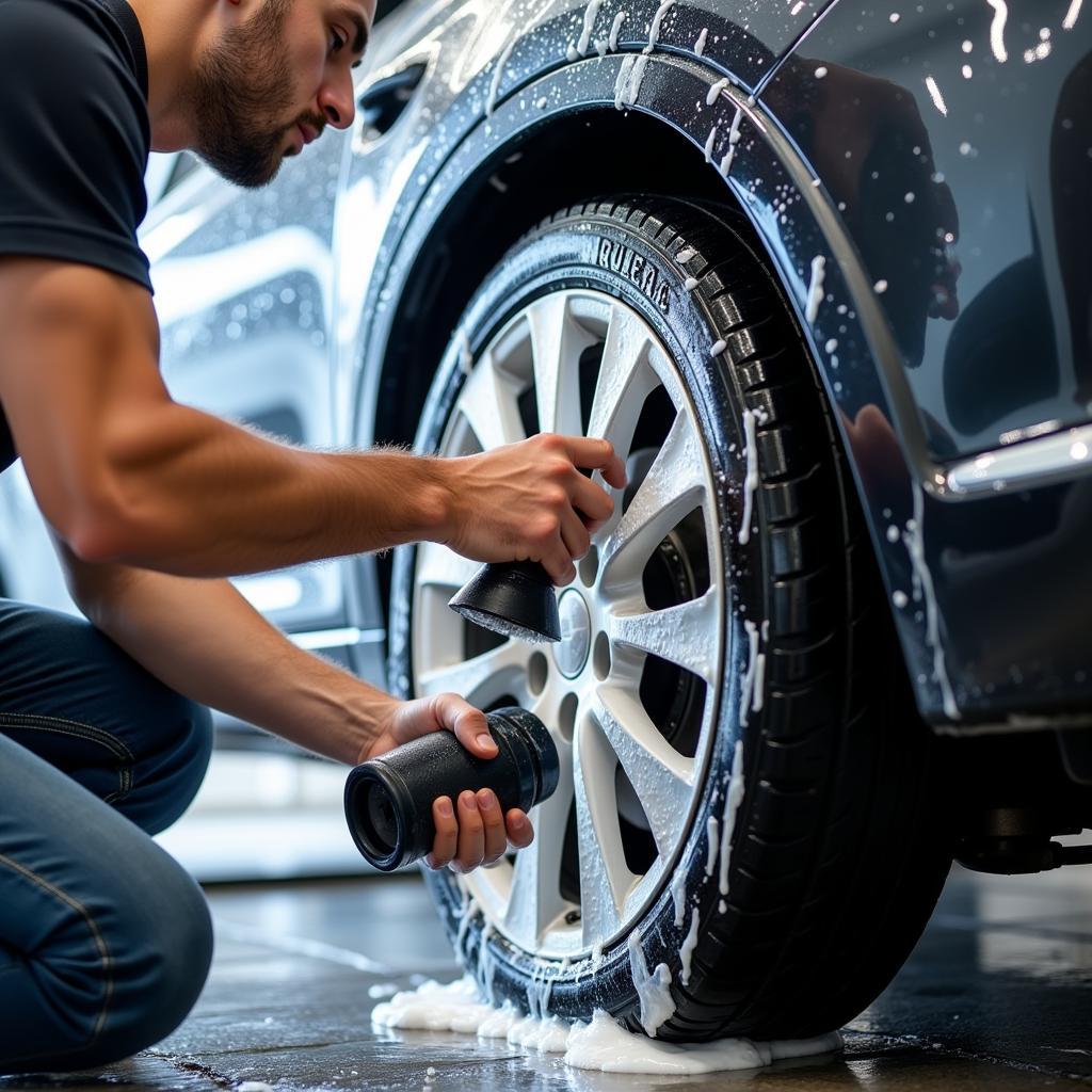 Professional car detailing exterior wash in Maryville