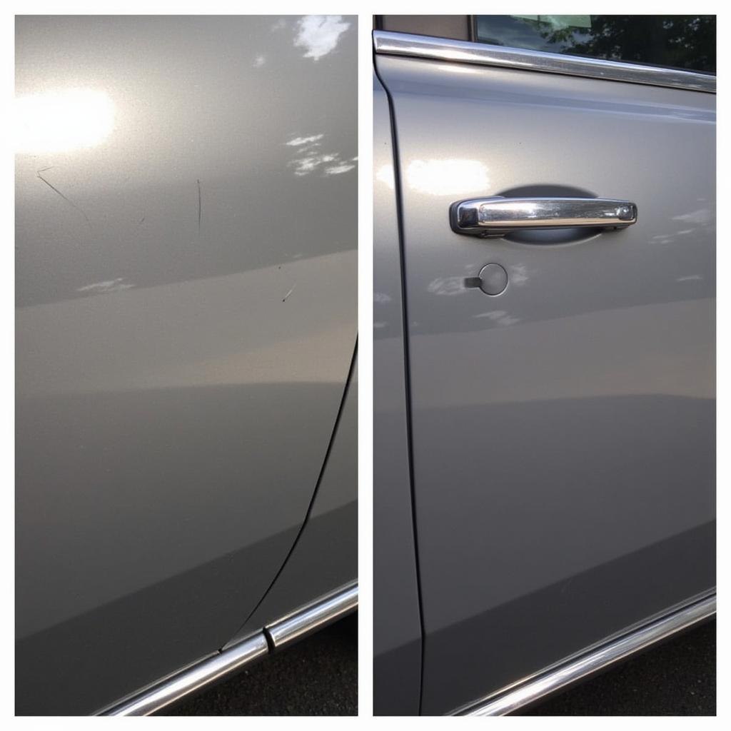 Mesa, AZ Car Detailing Before and After Buffing