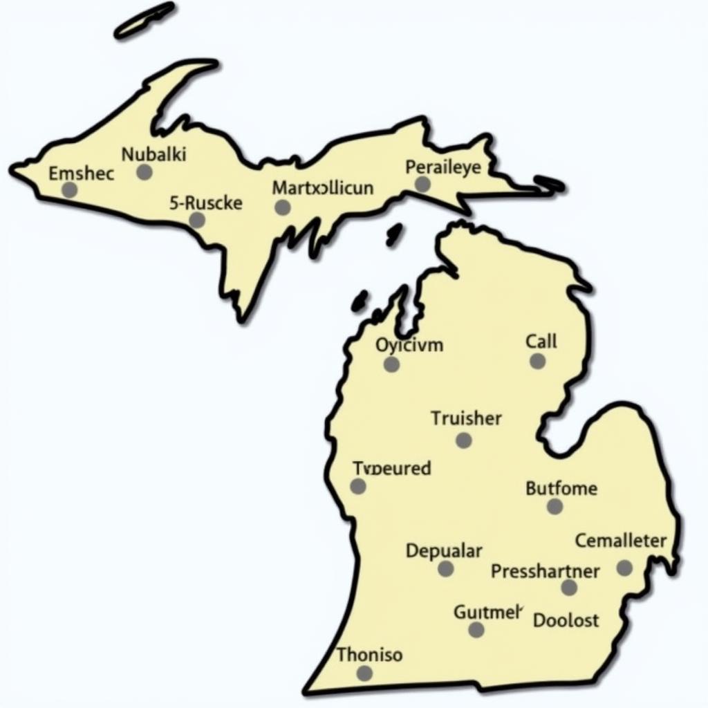 Michigan Car Detailing Map