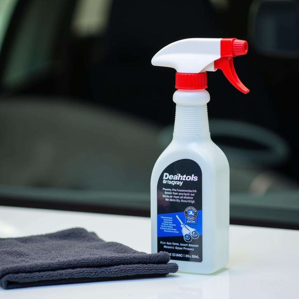 Microfiber Cloth and Detailing Spray Bottle