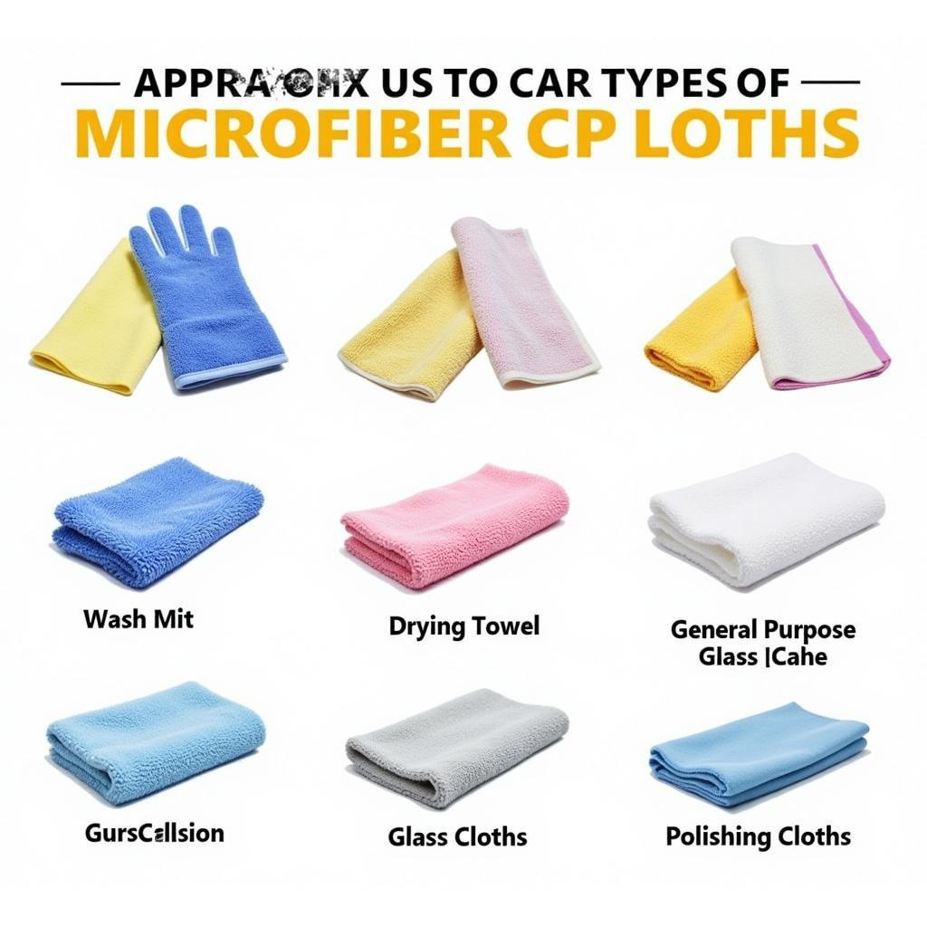 Different Types of Microfiber Cloths for Car Detailing