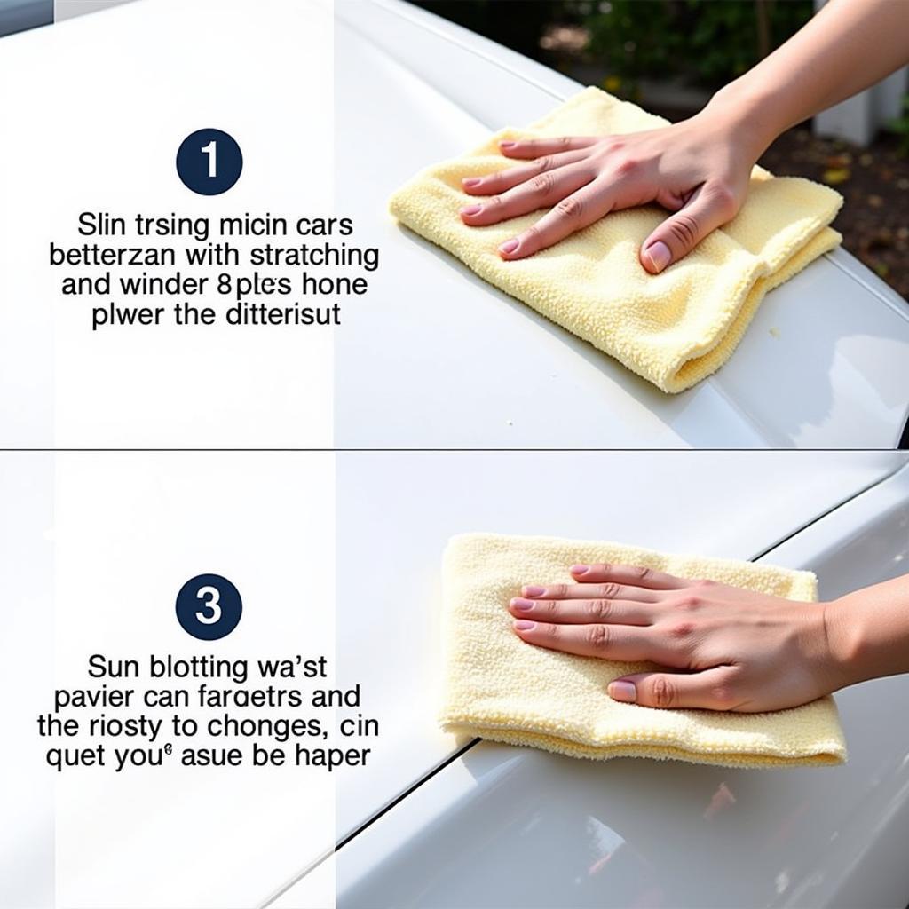 Using a Microfiber Drying Towel for Car Detailing