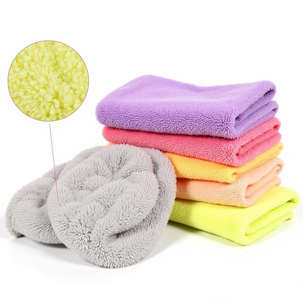 Microfiber Towels and Wash Mitts for Car Detailing