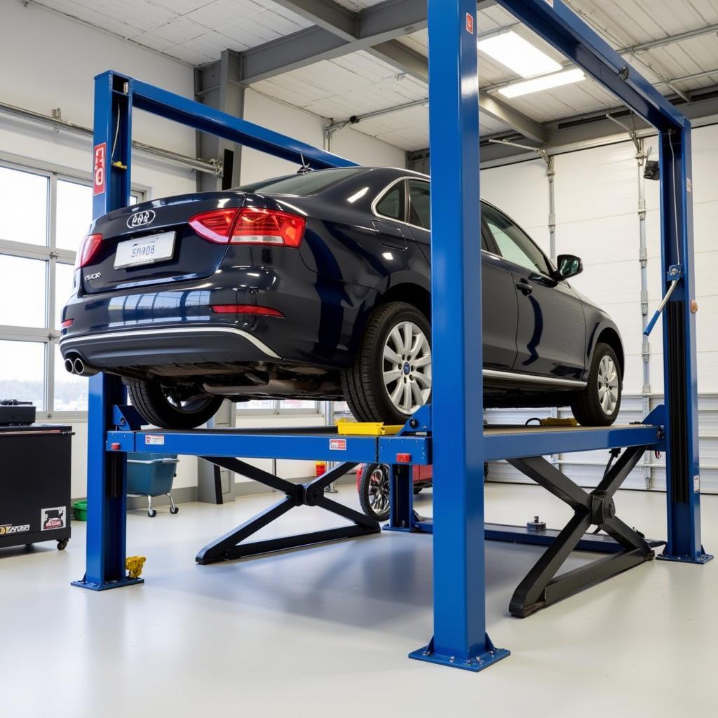 Mid-Rise Scissor Lift for Auto Detailing