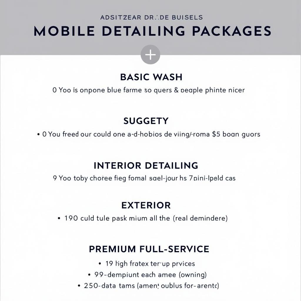 Mobile Car Detailing Services and Prices