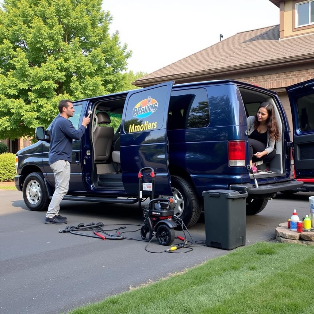 Mobile Car Detailing Service in Action