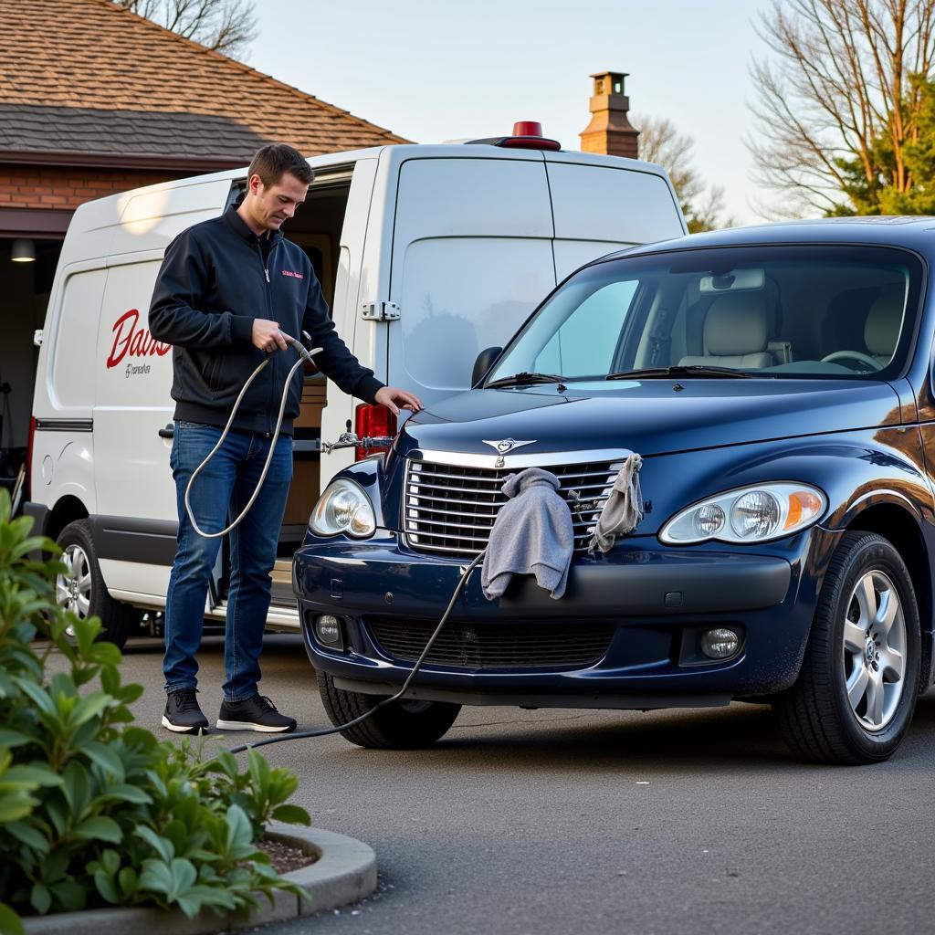 Mobile Car Detailing Service in Action