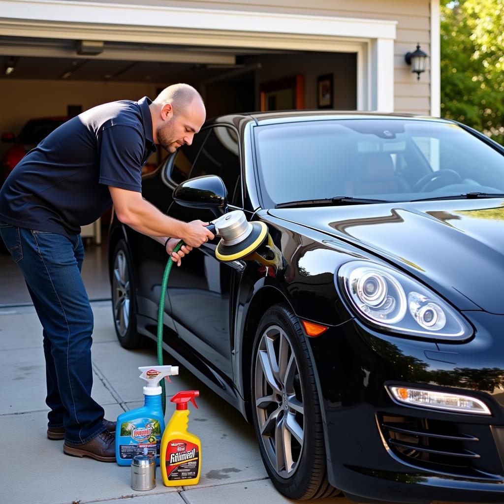 Mobile Car Detailing Service in Action