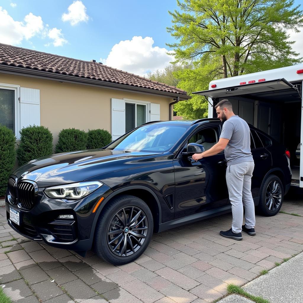 Mobile Car Detailing Service in Action