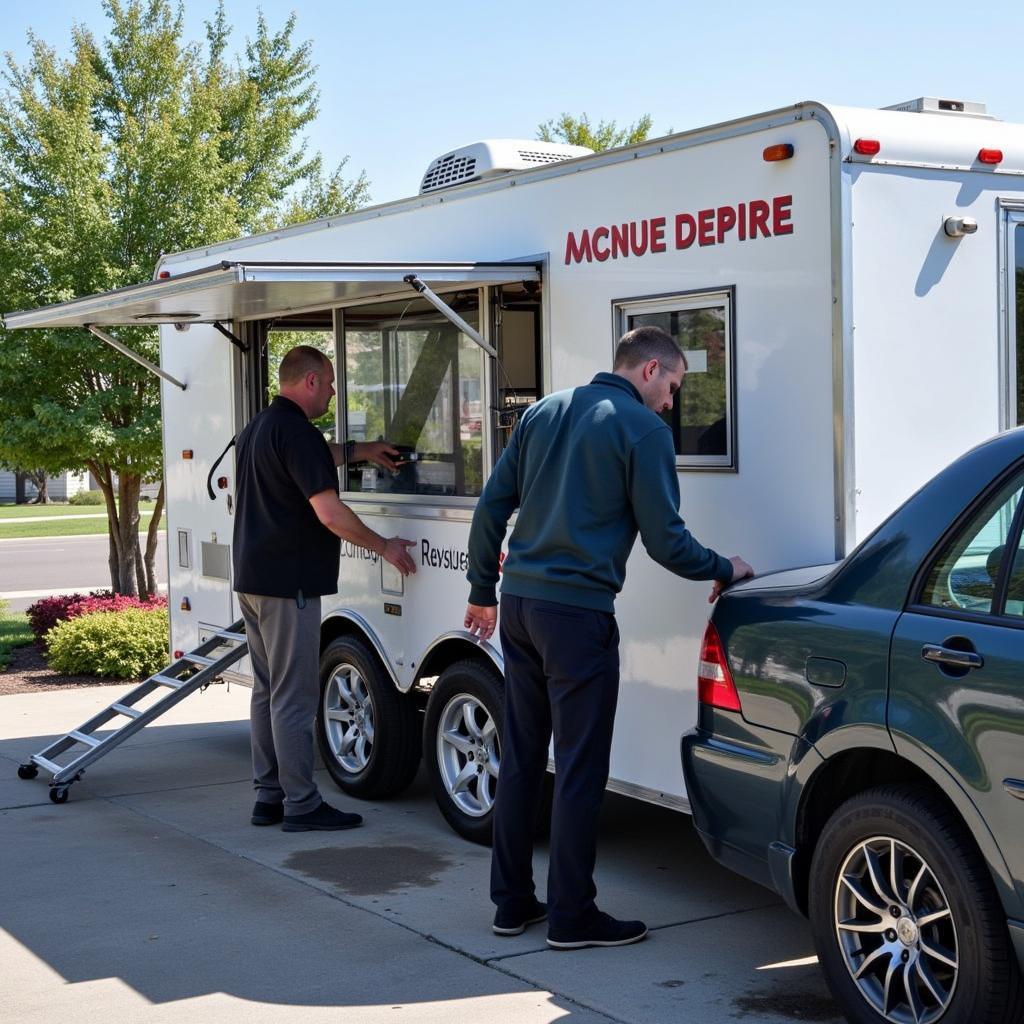 Mobile Car Detailing Service in Action