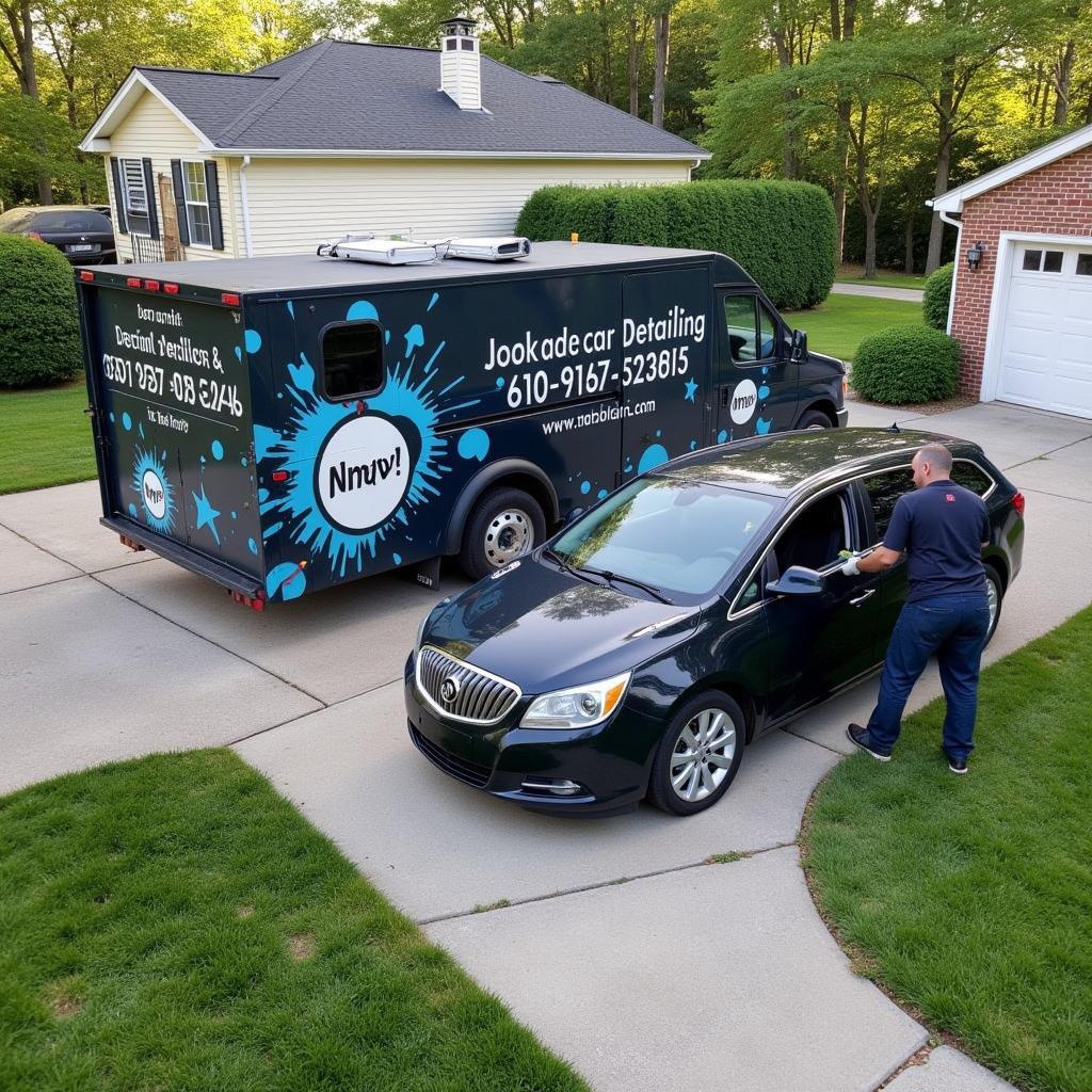 Mobile Car Detailing Service in Action