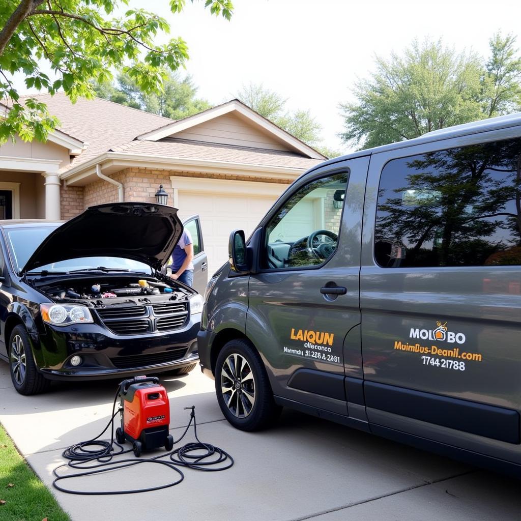 Mobile Car Detailing Service in Action