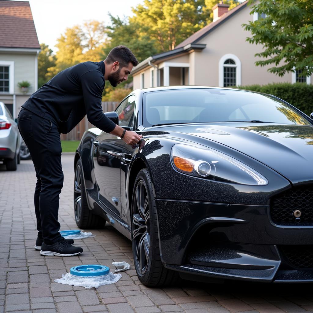 Mobile Car Detailing Service in Action