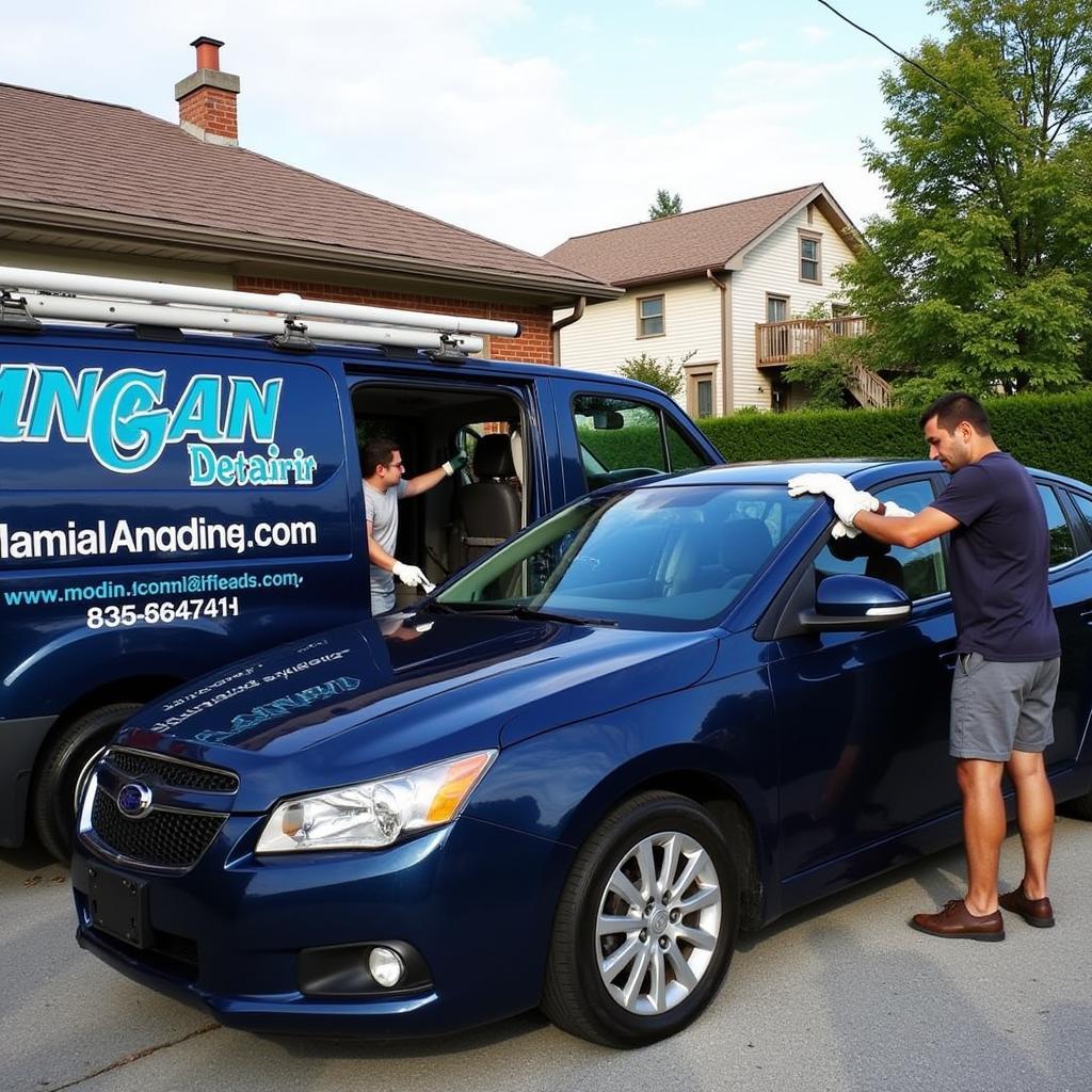 Mobile Car Detailing Service at a Client's Home