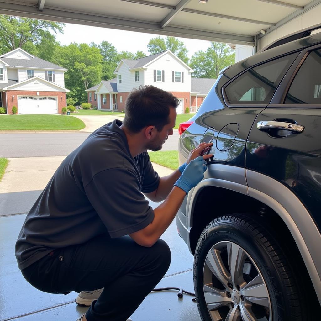 Mobile Car Detailing in Action in St. Louis