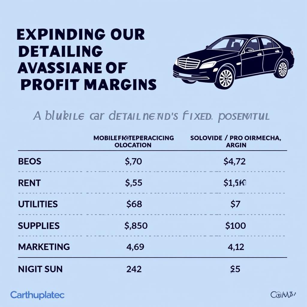 Profit Comparison: Mobile vs. Fixed Location Car Detailing