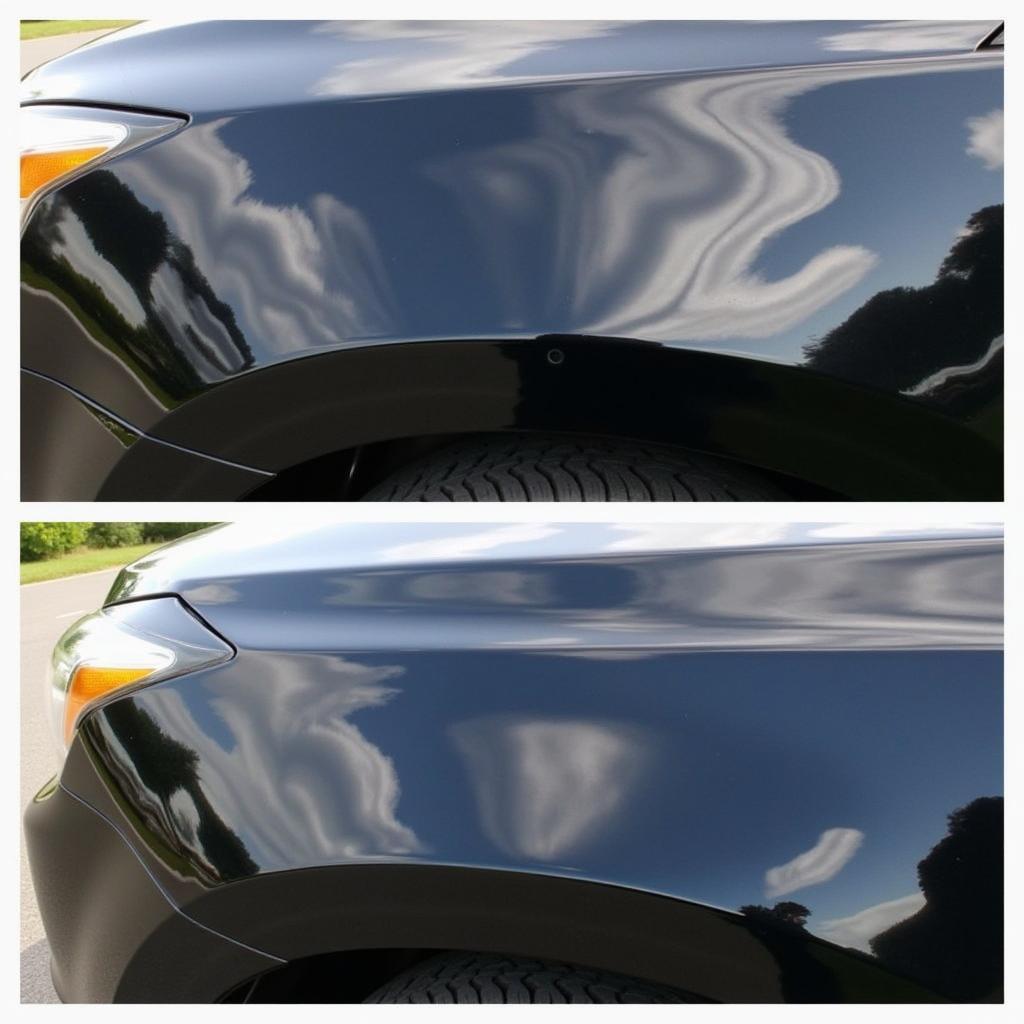 New Car Paint Correction Before and After Detailing