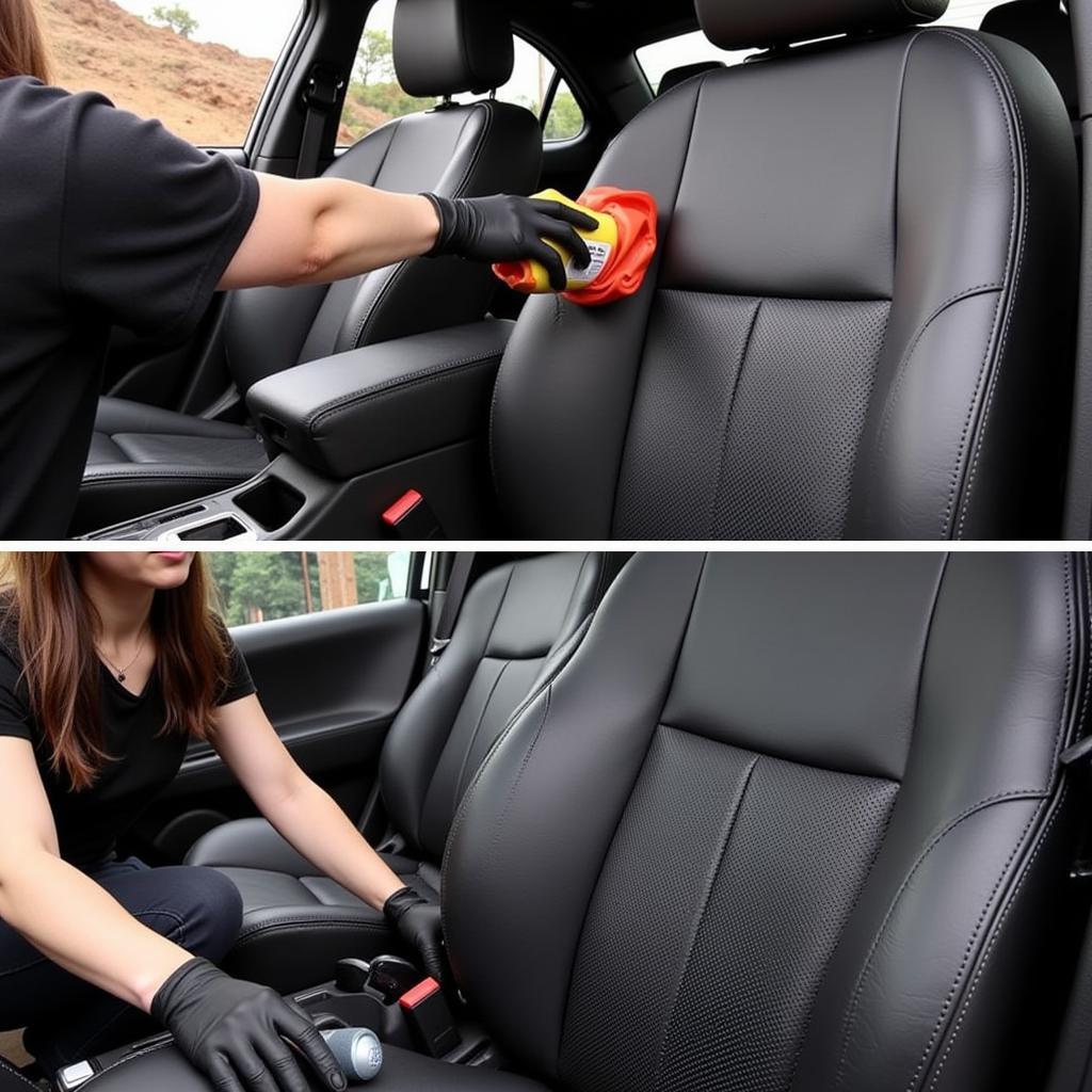 Nissan Interior Detailing Leather Conditioning