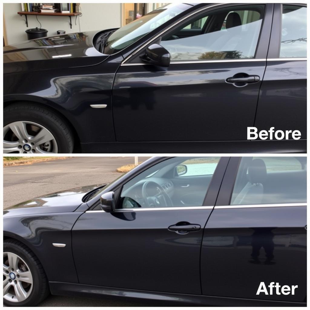 Results of exterior car detailing in Oakville