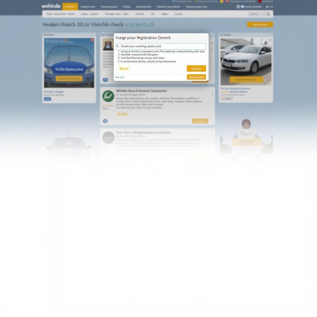 Checking Car Registration Details Online