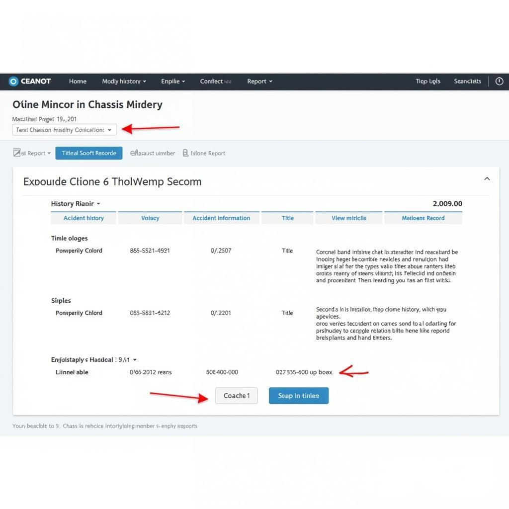 Sample Online Vehicle History Report Based on Chassis Number