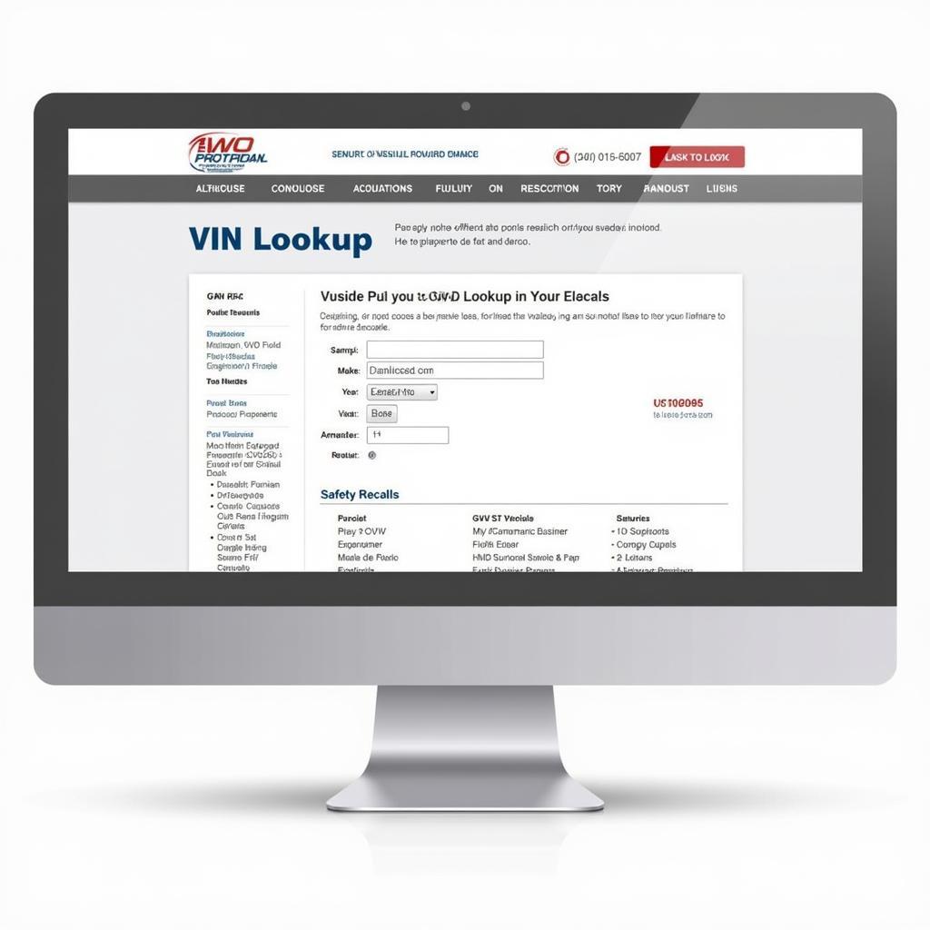 Using an online VIN checker website