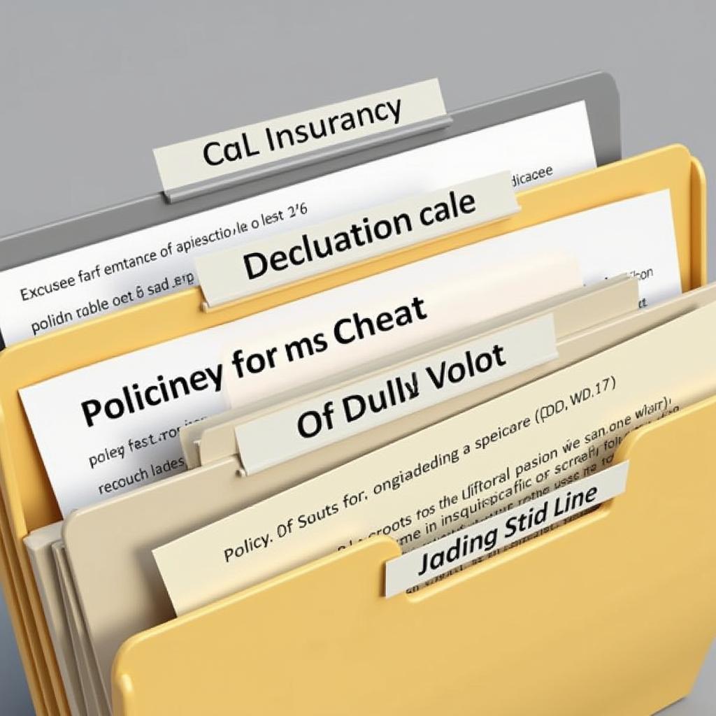 Organizing Car Insurance Documents for Easy Access