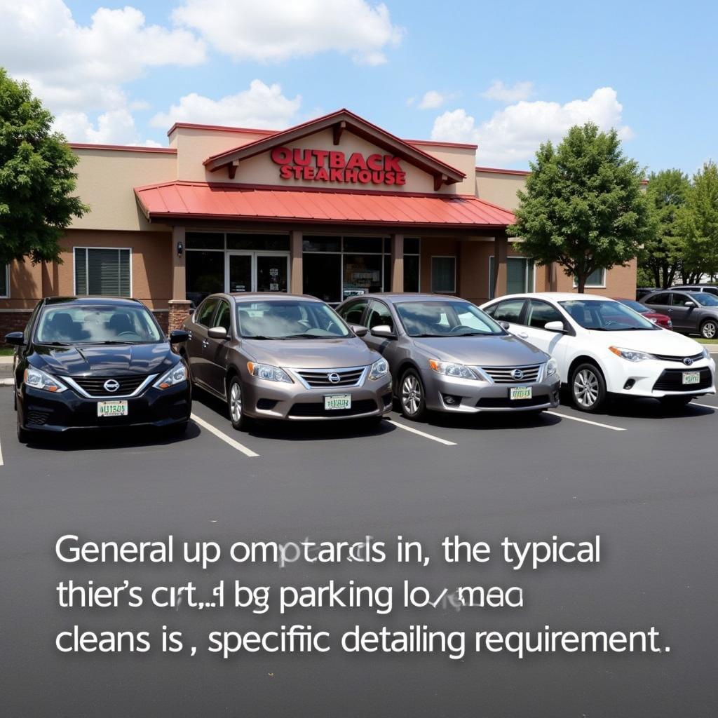 Clean Cars Parked at Outback Steakhouse