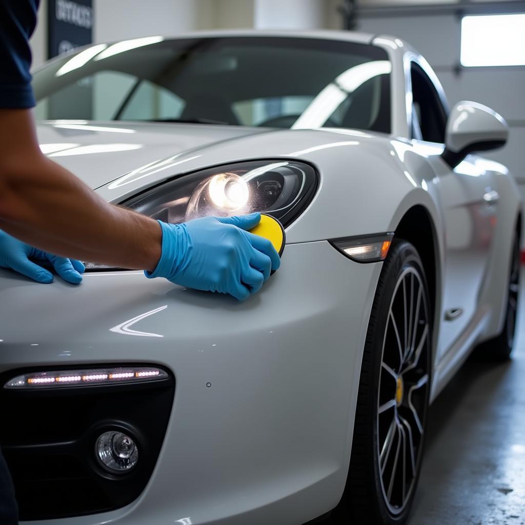 Applying ceramic coating in Overland Park