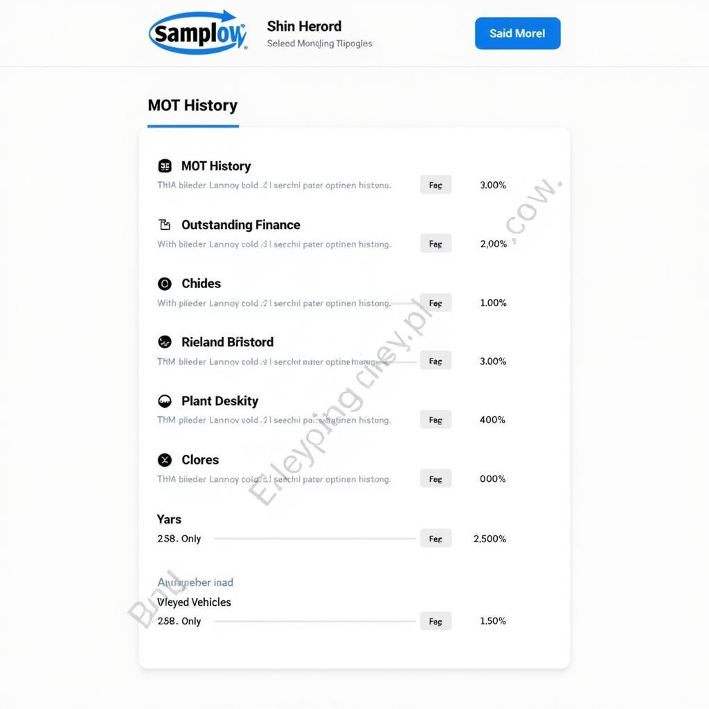 Comprehensive Paid Vehicle History Check Report