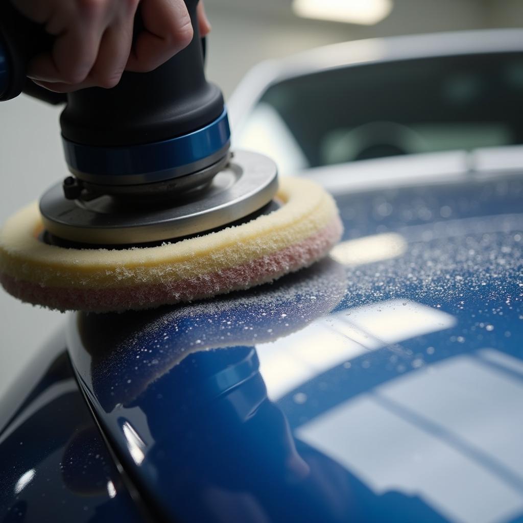 Polishing a car for a flawless finish